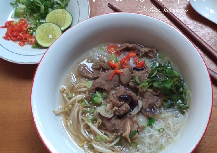 Cara Memasak Vietnamese Beef Pho Kekinian