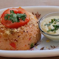 A picture of Tomato Upma.