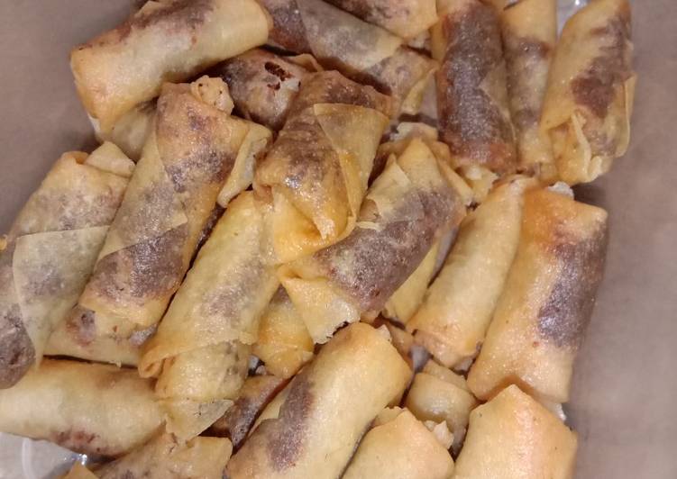 Resep Unik Lumpia mini isi abon Lezat Mantap