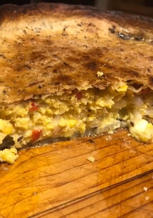 Una foto de Pastel de choclo y queso