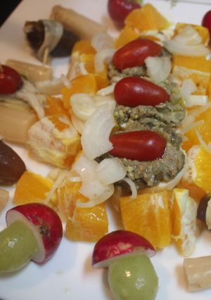 Una foto de Ensalada de naranja