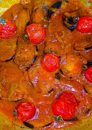 عکسی از دستور گوجه بادمجان