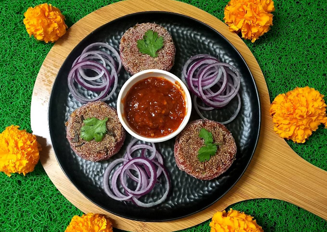 Beetroot cutlets