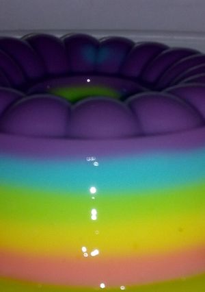 Foto resep Puding rainbow susu