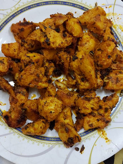 A picture of Chicken methi kabab.