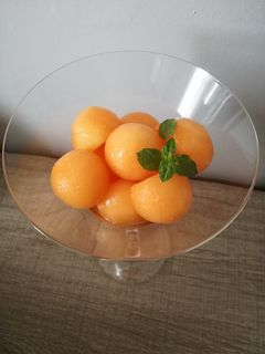 Una foto de Globo de melón al vino rancio
