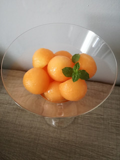 Una foto de Globo de melón al vino rancio