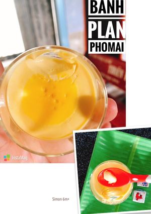 Hình của món Ăn dặm - Bánh flan phomai.