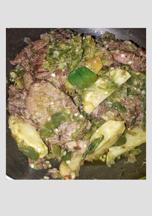 Foto resep Dendeng batokok cabe ijo