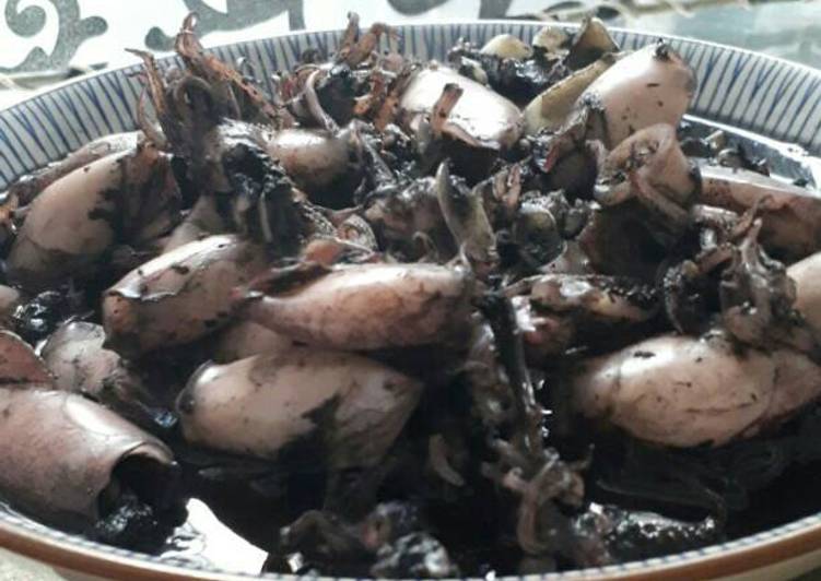 Resep Cumi masak hitam/nus yang Enak