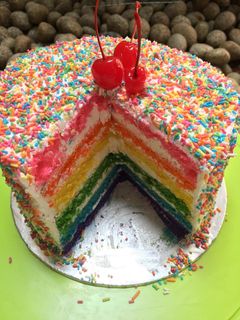 Foto resep Rainbow Cake