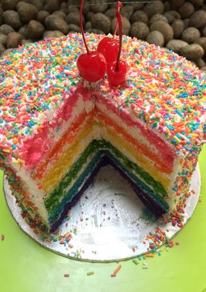 Foto resep Rainbow Cake