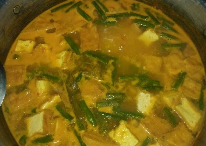 Ini dia! Resep buat Sayur Nangka + Kacang Panjang, Telor, Tahu yang nikmat
