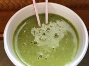 A picture of banana milkshake