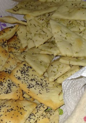 Foto di Crackers con esubero di lievito madre