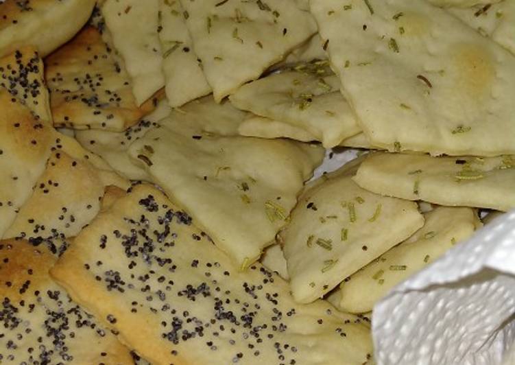 Crackers con esubero di lievito madre