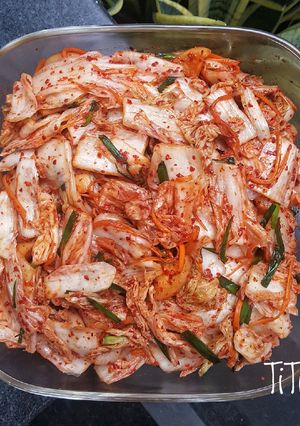 Hình của món Kim chi cải thảo.