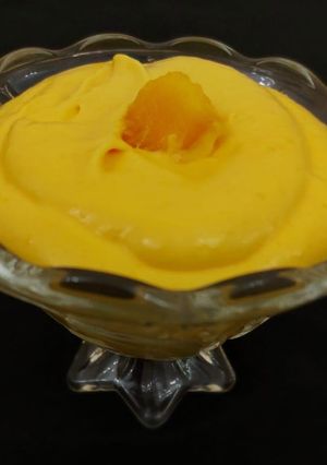 मँगो मूस (mango mousse recipe in marathi रेसिपी चे मुख्य फोटो