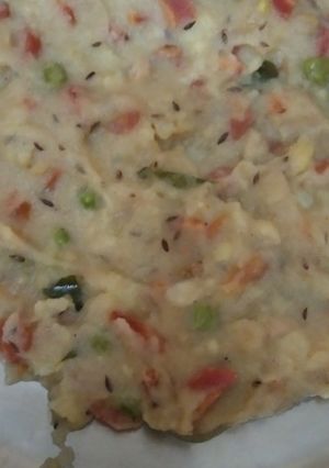 A picture of Vegetable Upma.