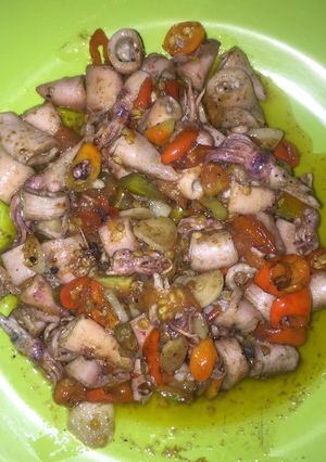 Foto resep Cumi Asin Pedas