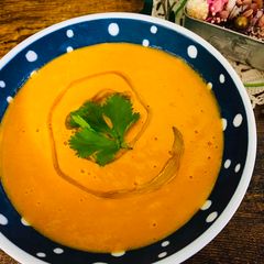 A picture of Cream Cheese and Tomato Veg Soup.