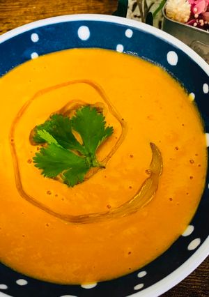 A picture of Cream Cheese and Tomato Veg Soup.