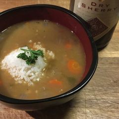A picture of Hearty Rice and Bean Soup (Wild About Rice Cookbook).