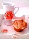 Muffins Integrales de Ricota y Arándanos con Costra de Almendras