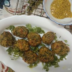 A picture of Spicy Dry Methi Kofta In Air Fryer.