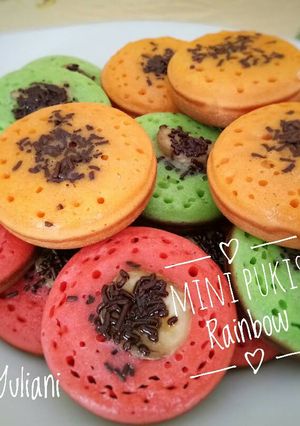 Foto resep Mini Pukis Rainbow