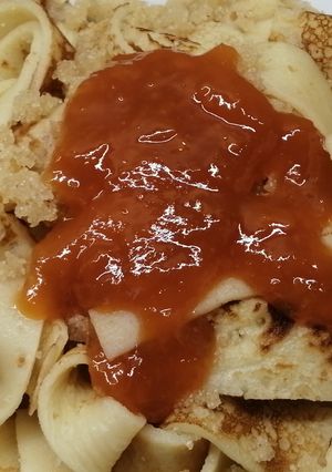 Lekváros-grízes palacsintametélt recept fotója