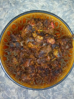 A picture of Pepper fried meat.