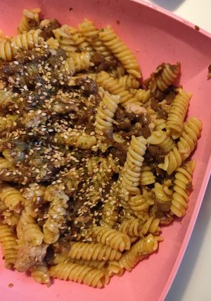 Foto di 120👩🏻‍🍳Pasta fredda con melanzane, tonno e salsa di soia