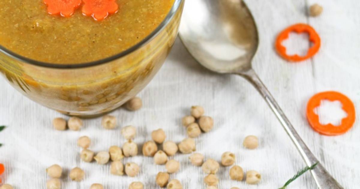 Soupe de carotte et pois chiche à l'orientale de Dans la cuisine de Gin
