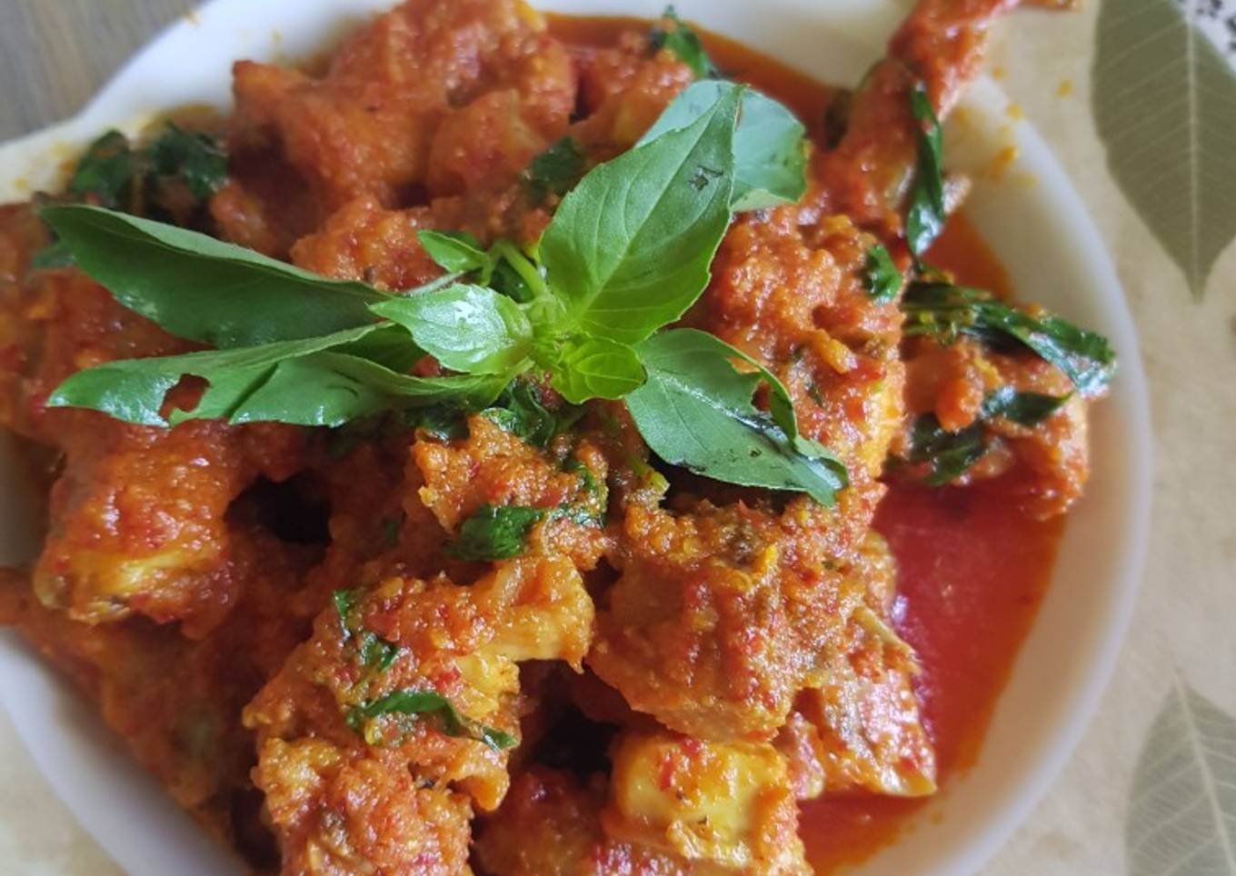 Ayam rica rica kemangi pedas