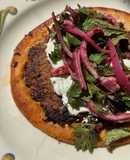 Smashed Beef Pita with Tzatziki & Sumac Salad