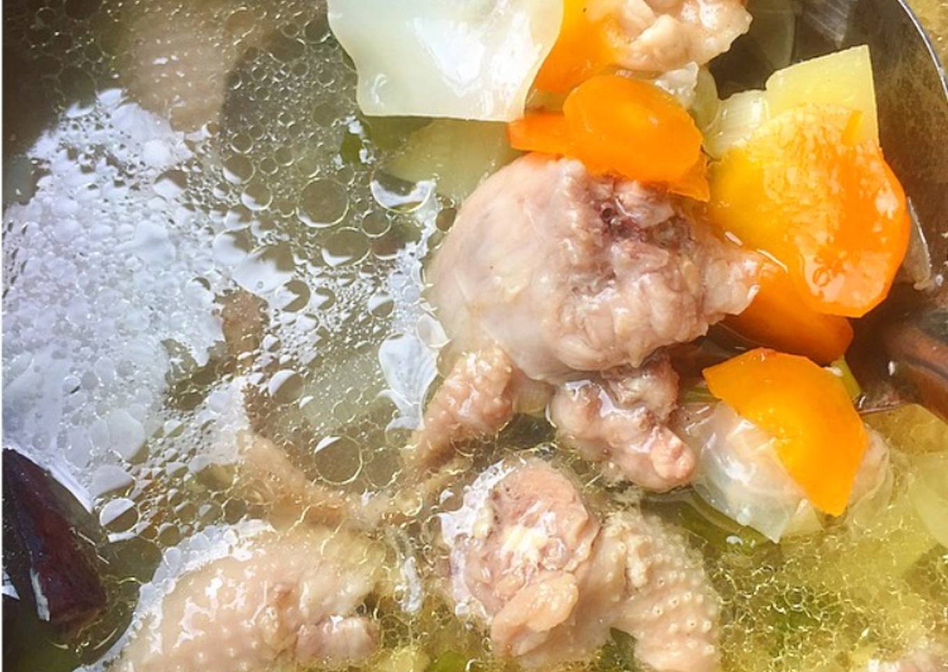 127. Sop Tulangan Ayam (bumbu Rempah ala Banjar)