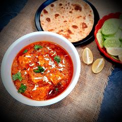 Paneer tikka masala A picture of Paneer tikka masala.