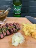 Bife de Novilho grelhado com Chimichurri