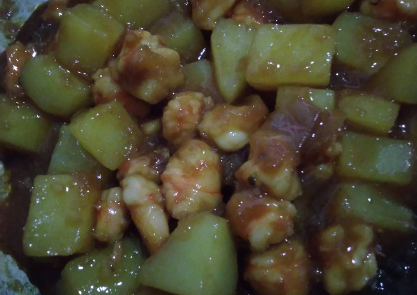 Udang Gurih Manis untuk Anak
