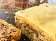 Una foto de budin de limon con maicena