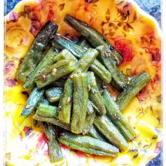 A picture of Bhindi Chorchori.