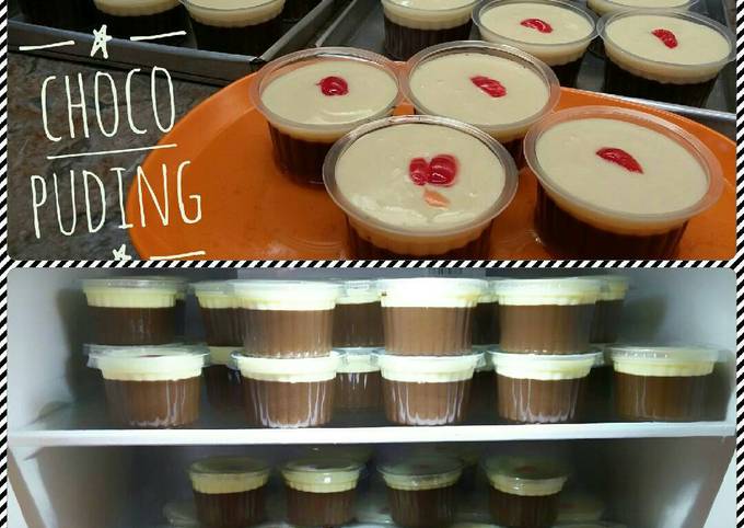 Langkah Mudah untuk Membuat Puding Cokelat Fla 😄😄😄, Lezat