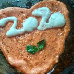 A picture of Carrot dosa.