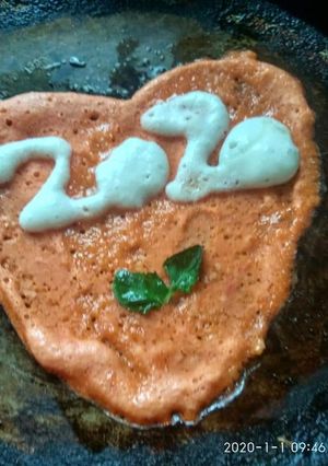 A picture of Carrot dosa.