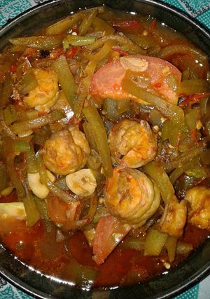 Foto resep Tumis labu siam dan udang