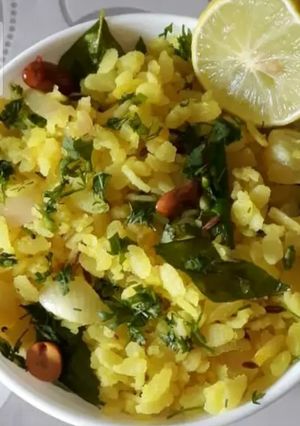 A picture of Kanda Poha.