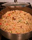 Mushrooms and Mixed Vegetables Pulao