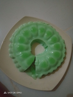 Foto resep Puding santan pandan