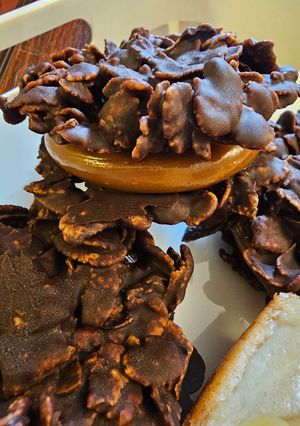 Una foto de Alfajores de Copos de Maíz